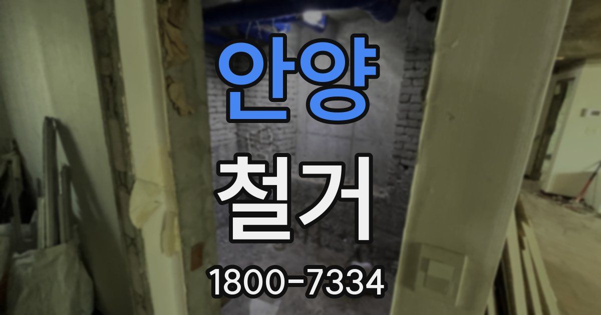 안양 철거