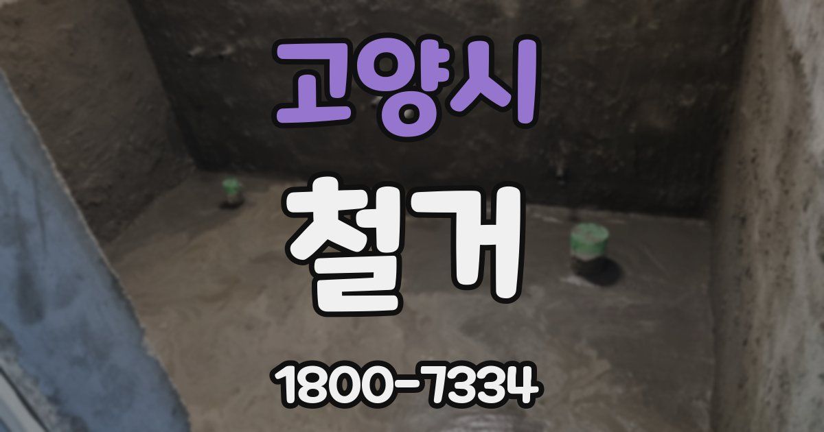고양시 철거