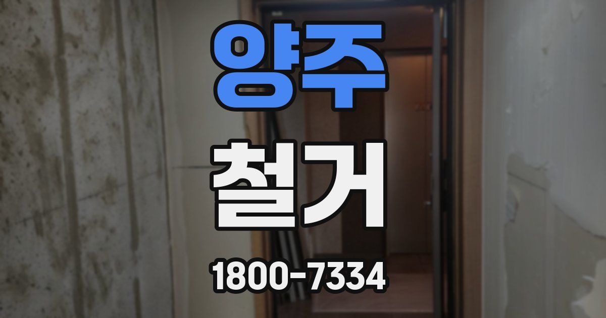 양주 철거