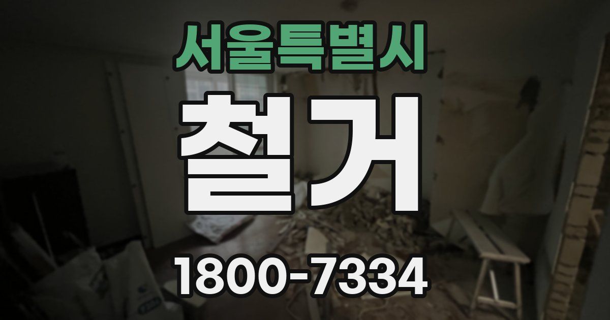 서울특별시 철거