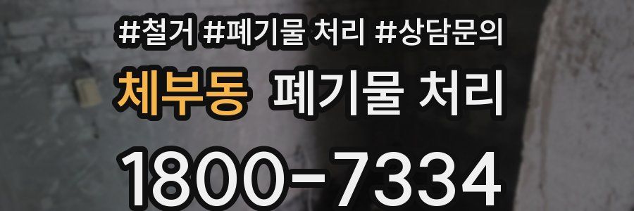 체부동 폐기물 처리