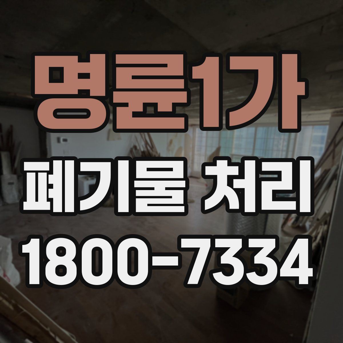 명륜1가 폐기물 처리 전 사진으로 확인하면 좋은 부분