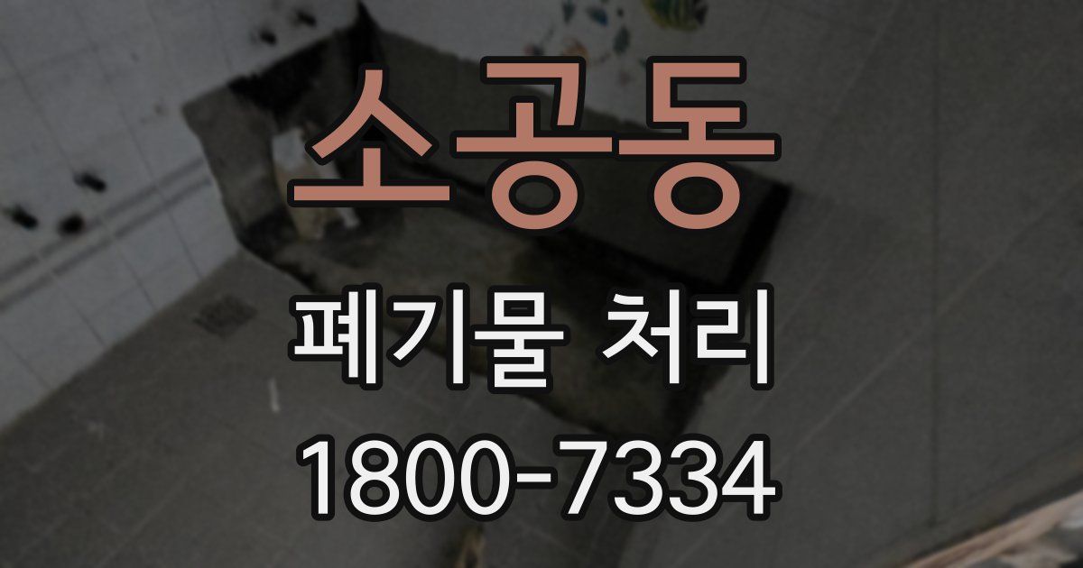 소공동 폐기물 처리