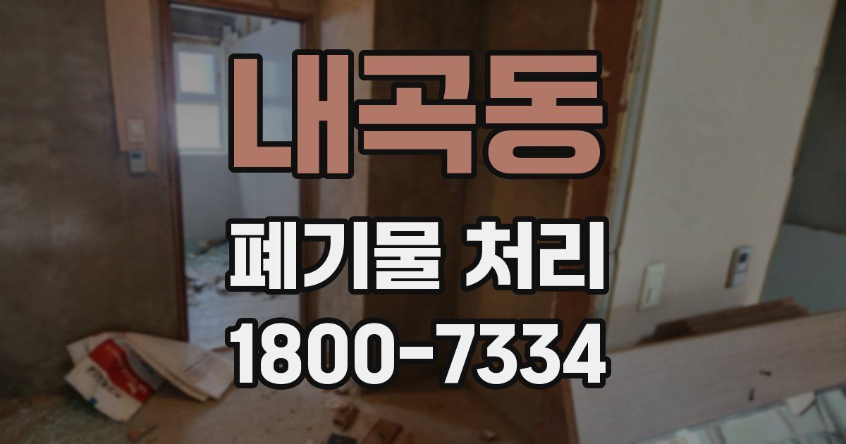 내곡동 폐기물 처리