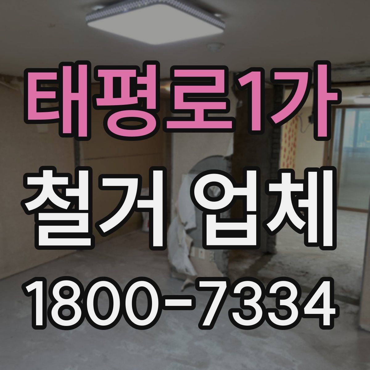 태평로1가 철거 업체 현장 방문 견적의 장점