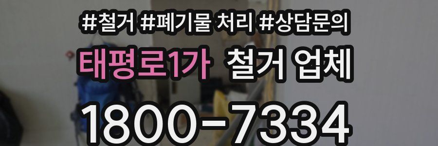 태평로1가 철거 업체