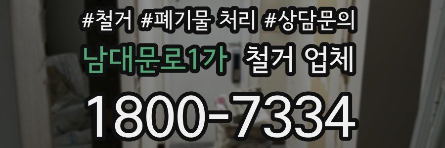 남대문로1가 철거 업체