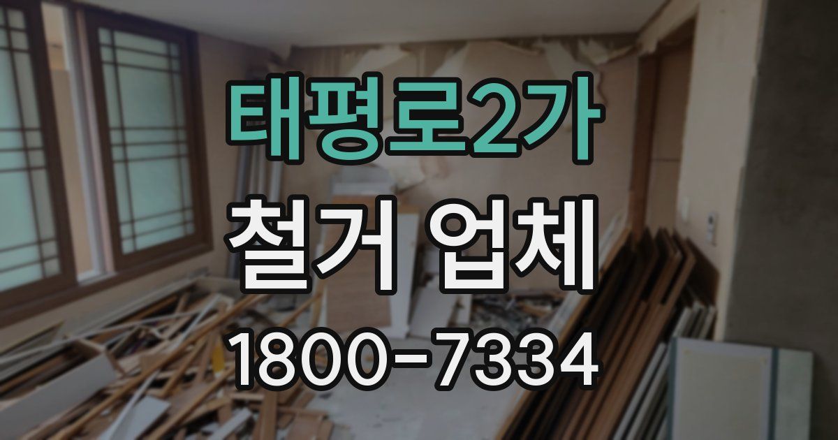 태평로2가 철거 업체