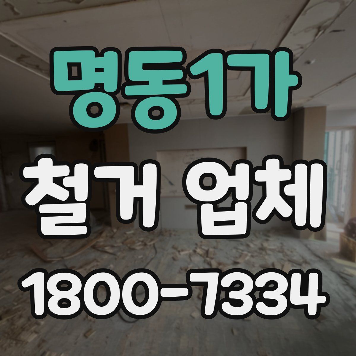 명동1가 철거 업체