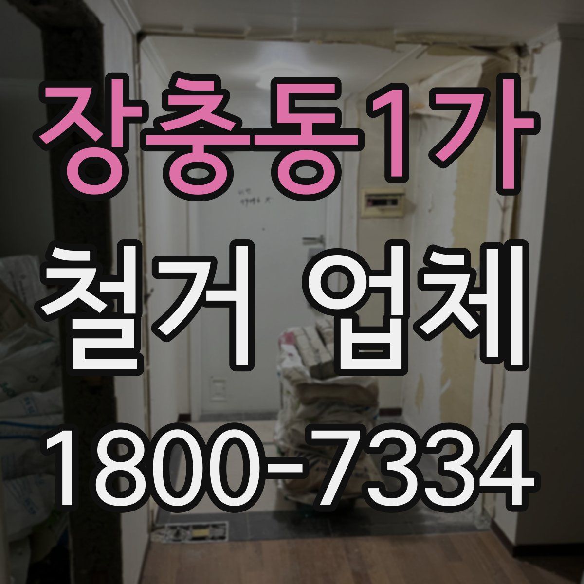 장충동1가 철거 업체