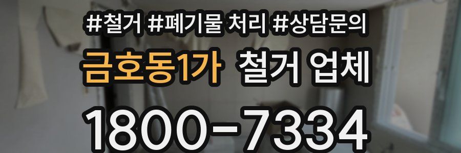 금호동1가 철거 업체