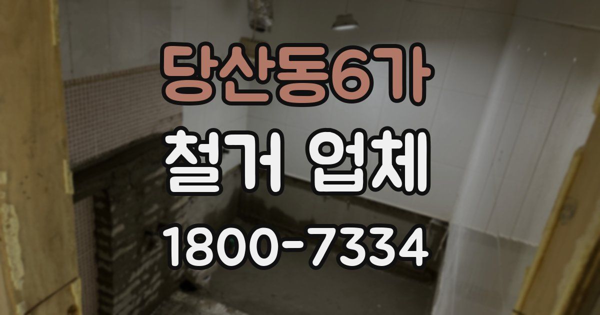 당산동6가 철거 업체
