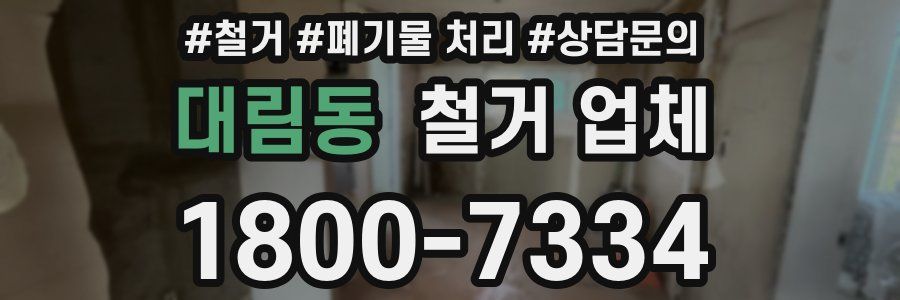 대림동 철거 업체