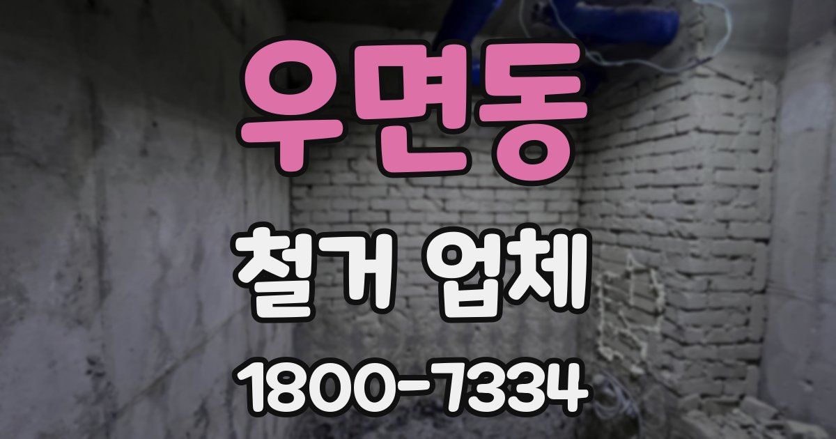우면동 철거 업체
