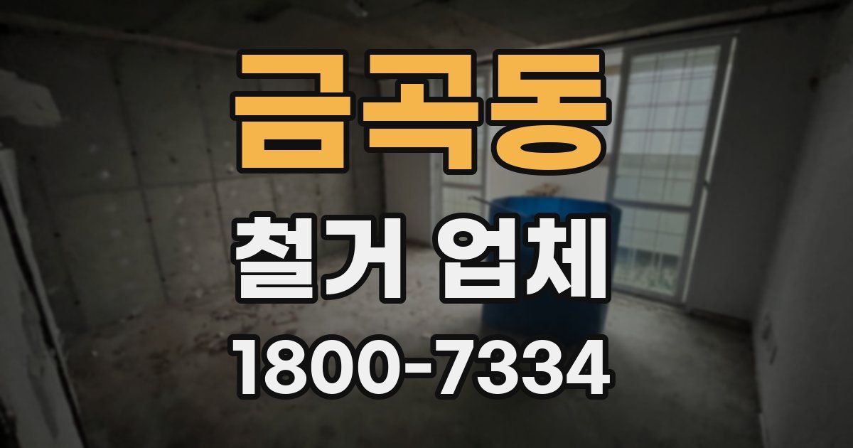 금곡동 철거 업체