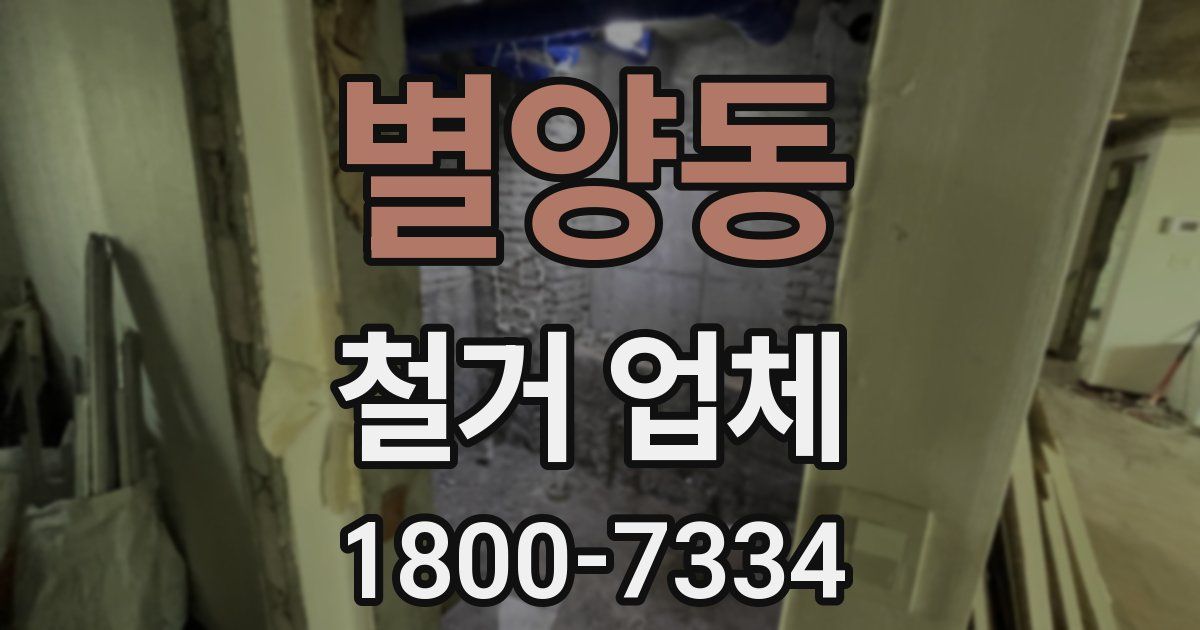 별양동 철거 업체