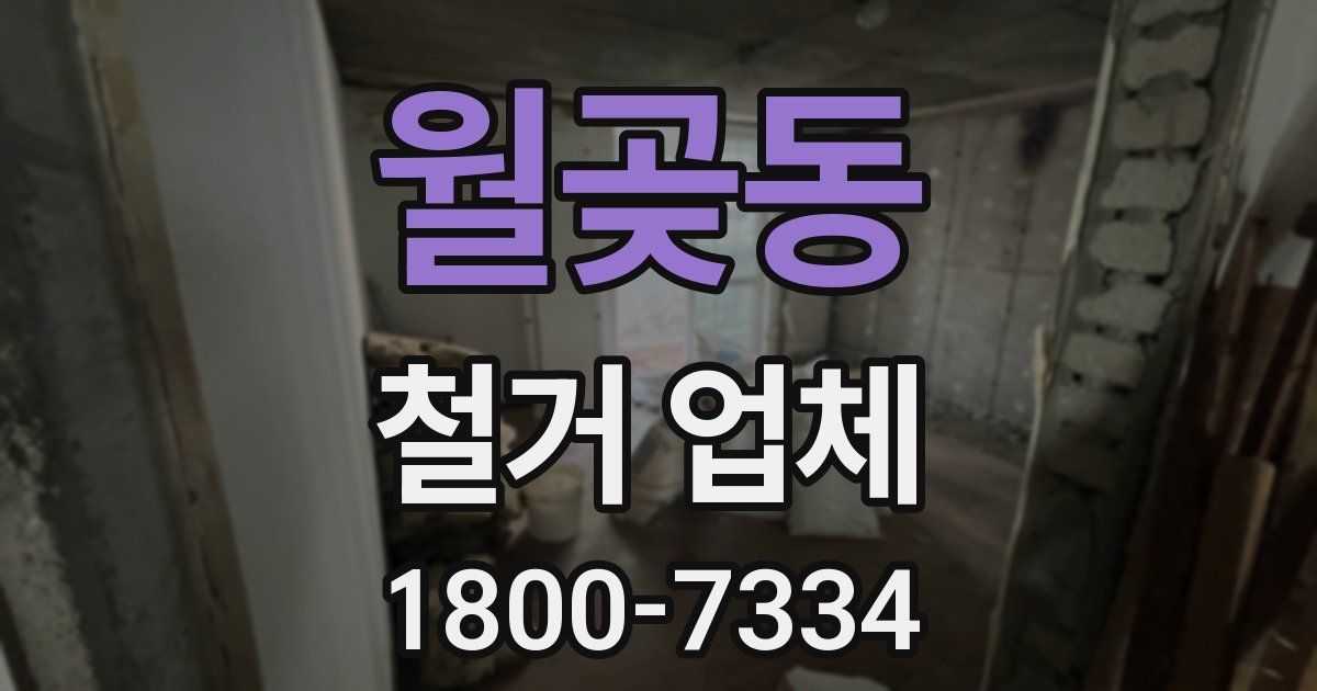 월곶동 철거 업체