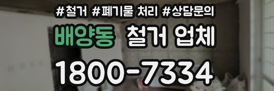 배양동 철거 업체