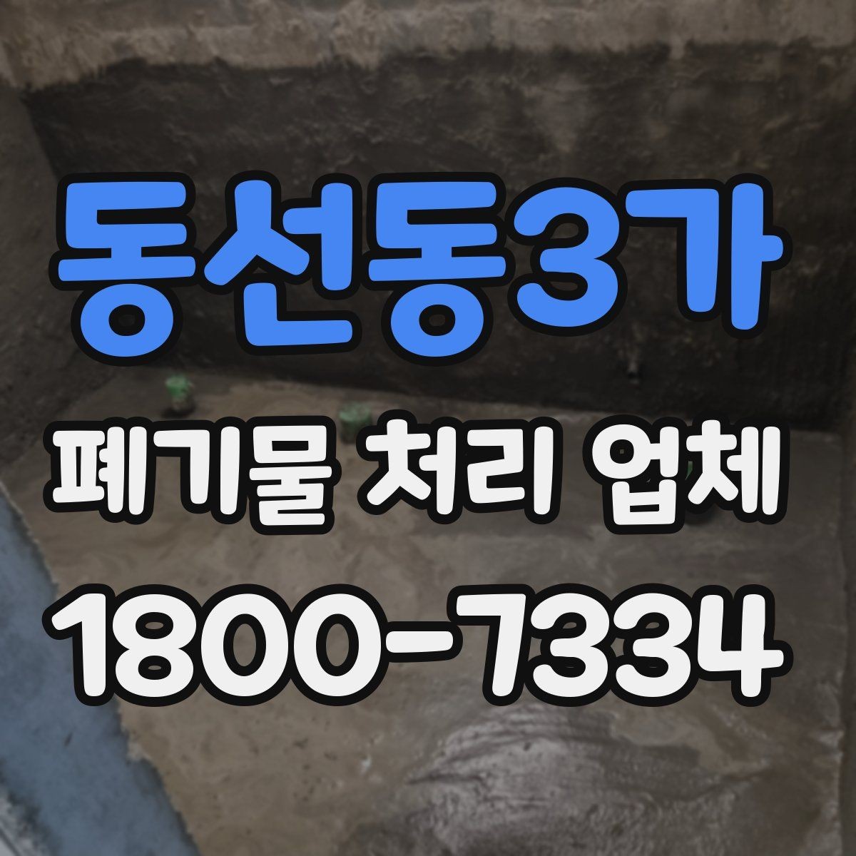 동선동3가 폐기물 처리 업체 서비스 범위와 처리 방식