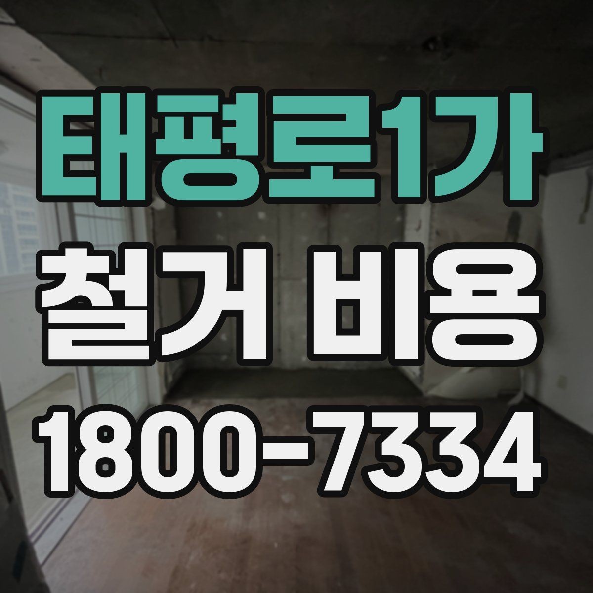 태평로1가 철거 비용 사례로 보는 견적 차이