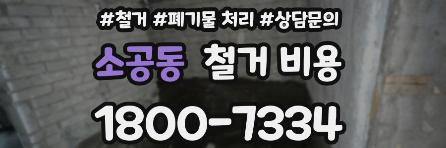 소공동 철거 비용