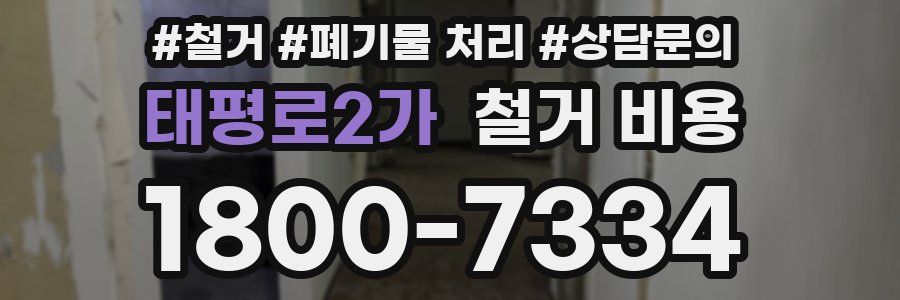 태평로2가 철거 비용
