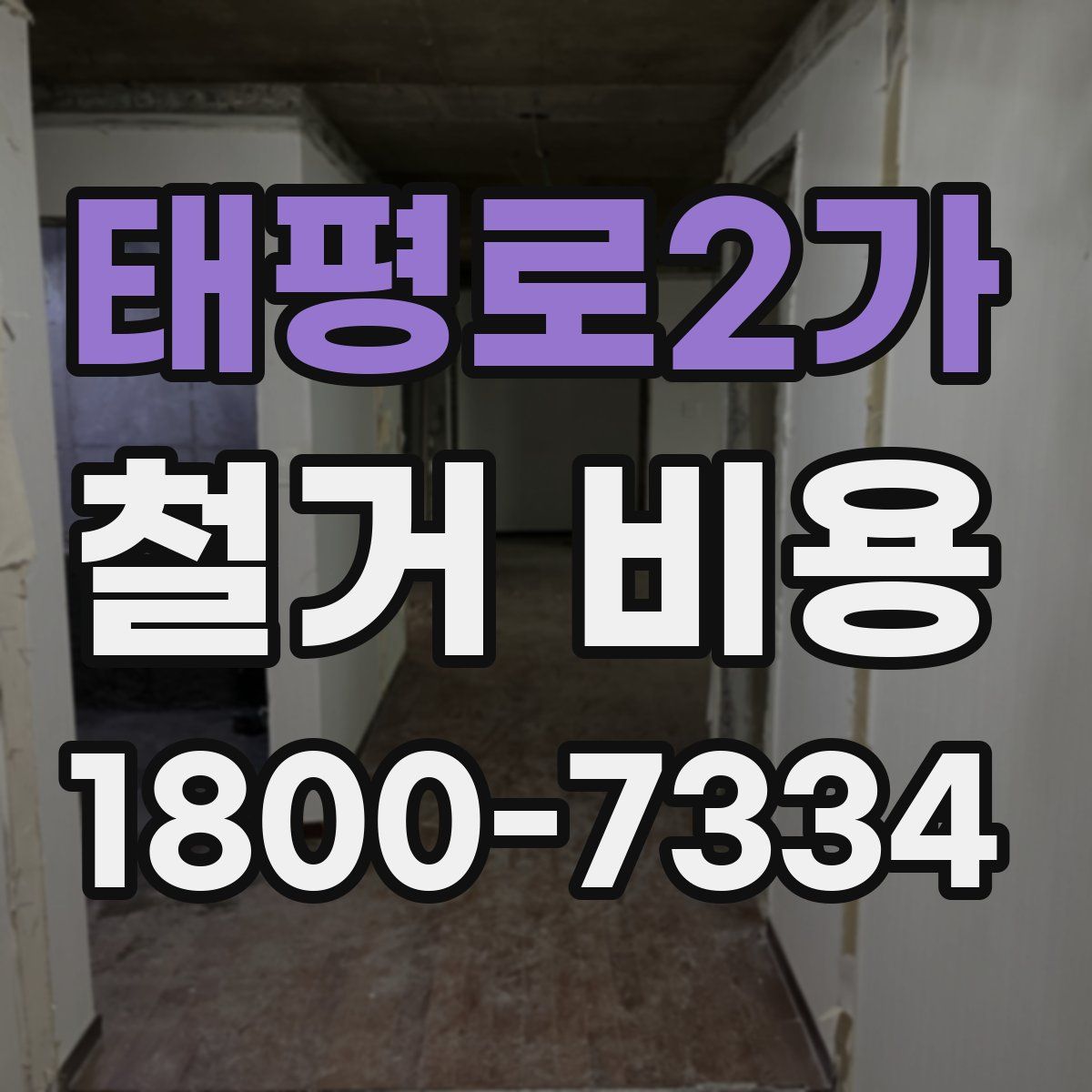 태평로2가 철거 비용