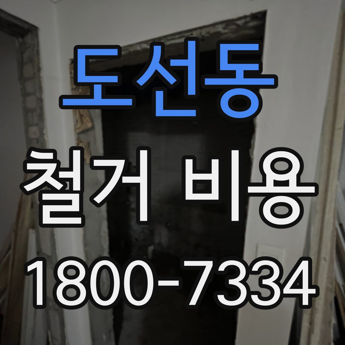 도선동 철거 비용