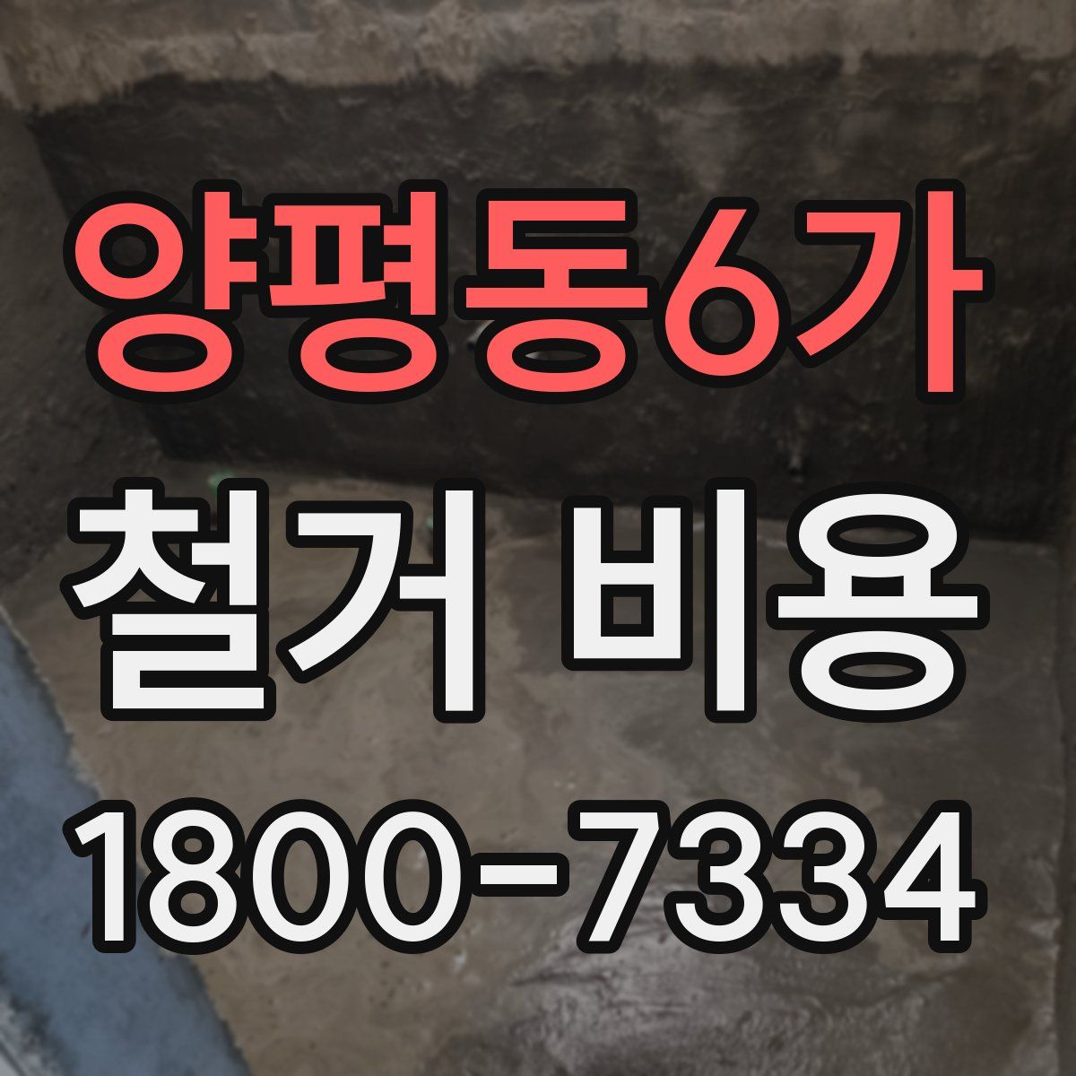 양평동6가 철거 비용