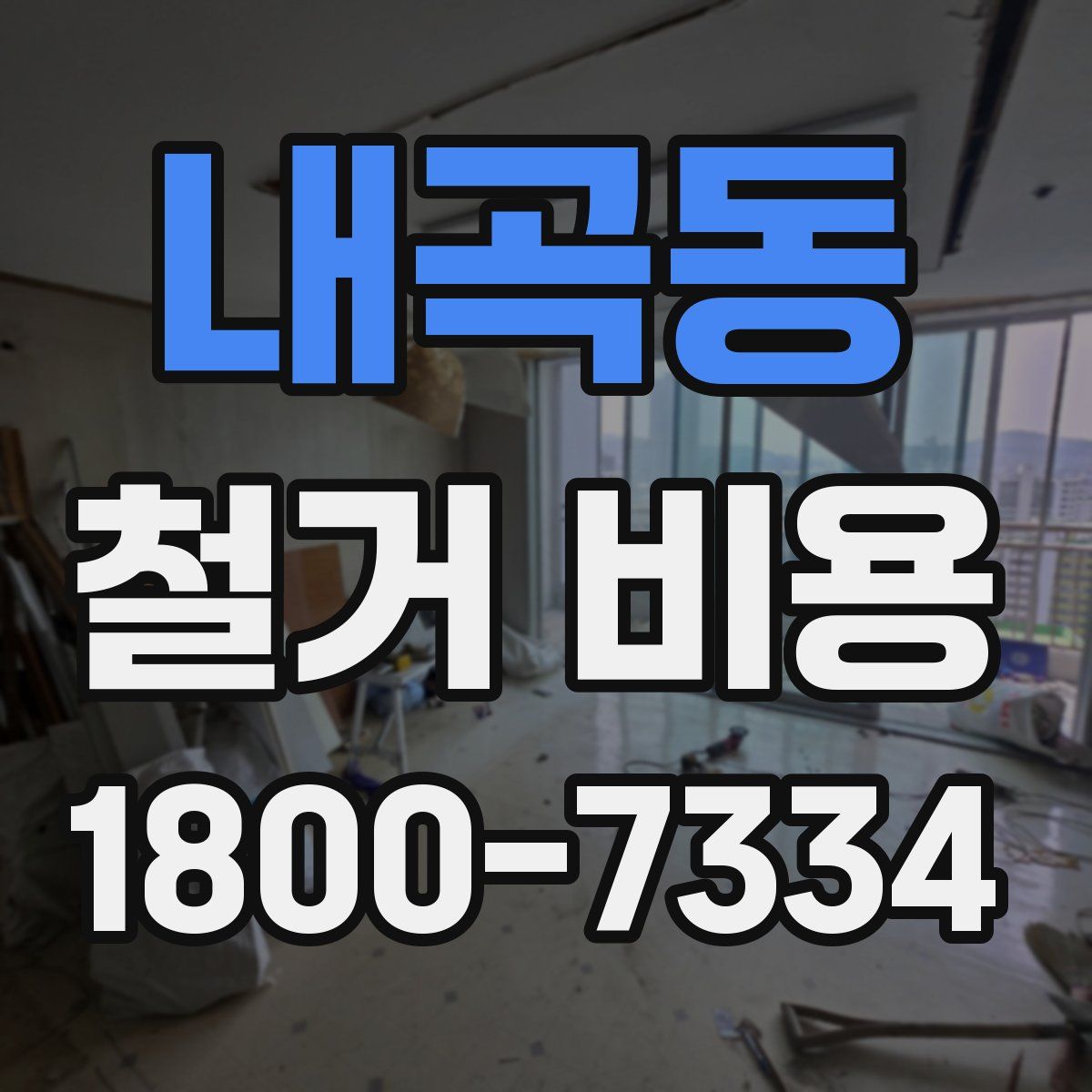 내곡동 철거 비용