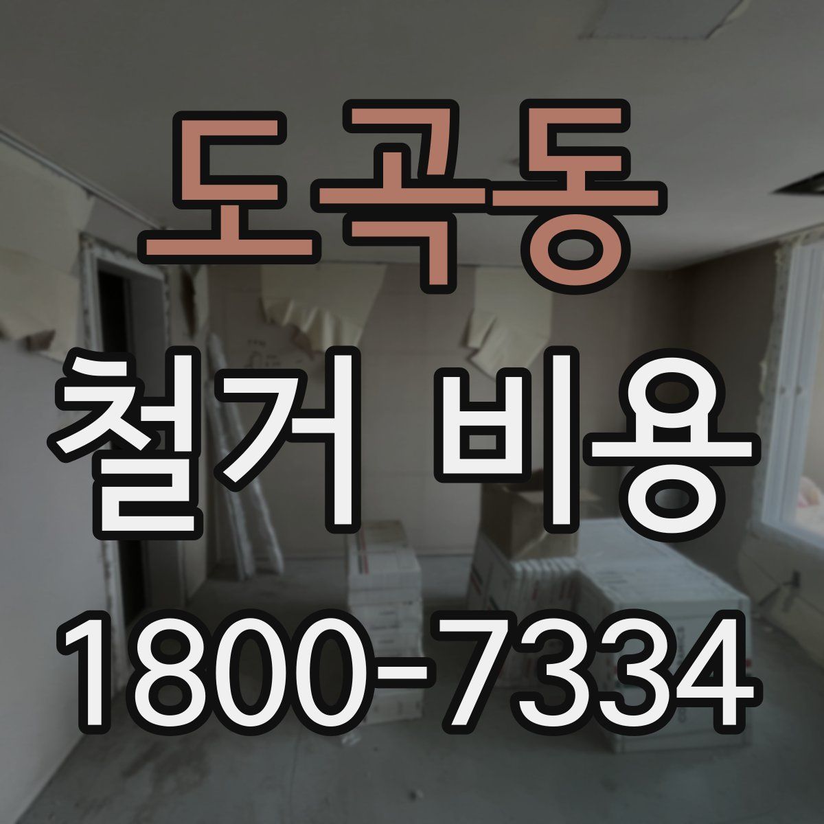 도곡동 철거 비용