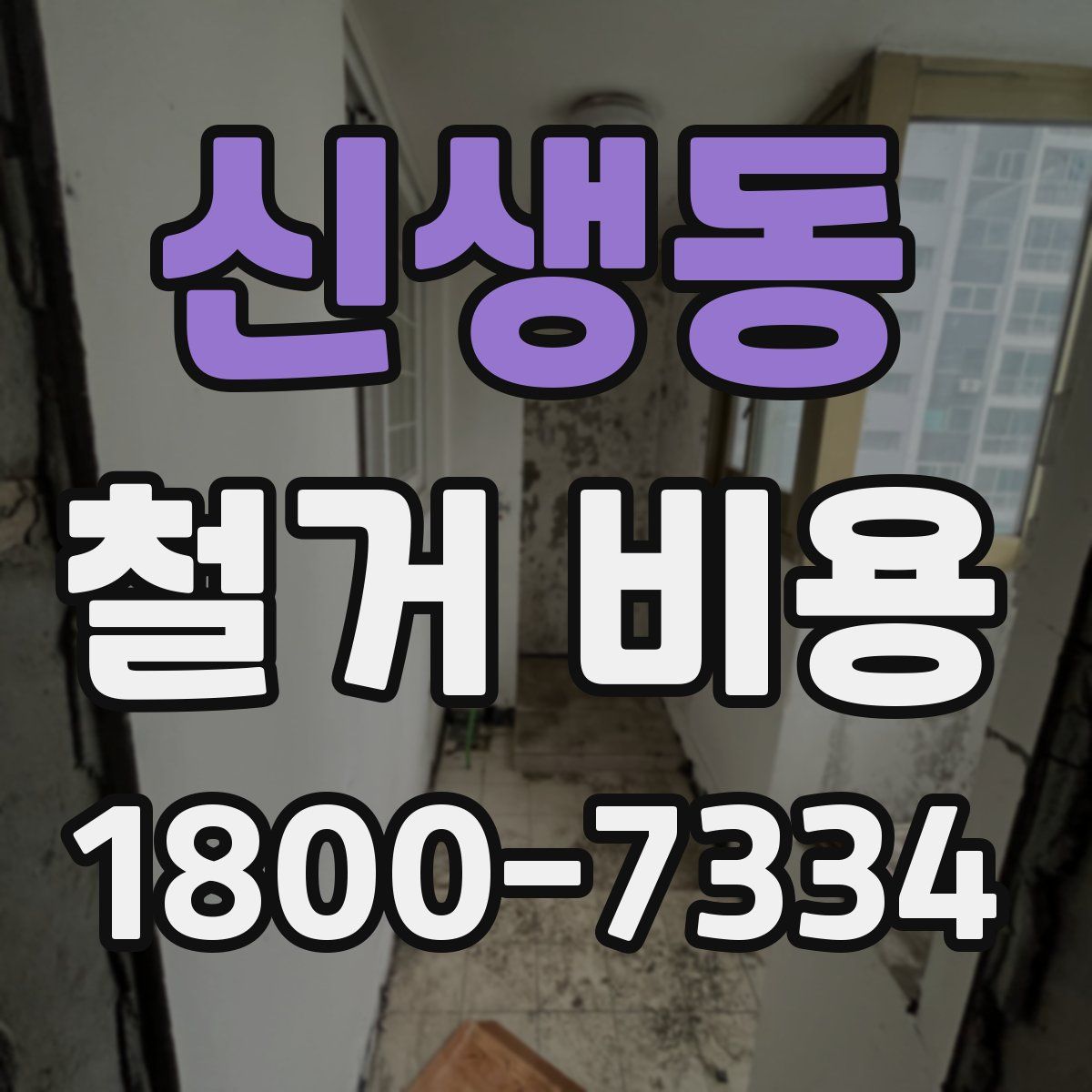 신생동 철거 비용