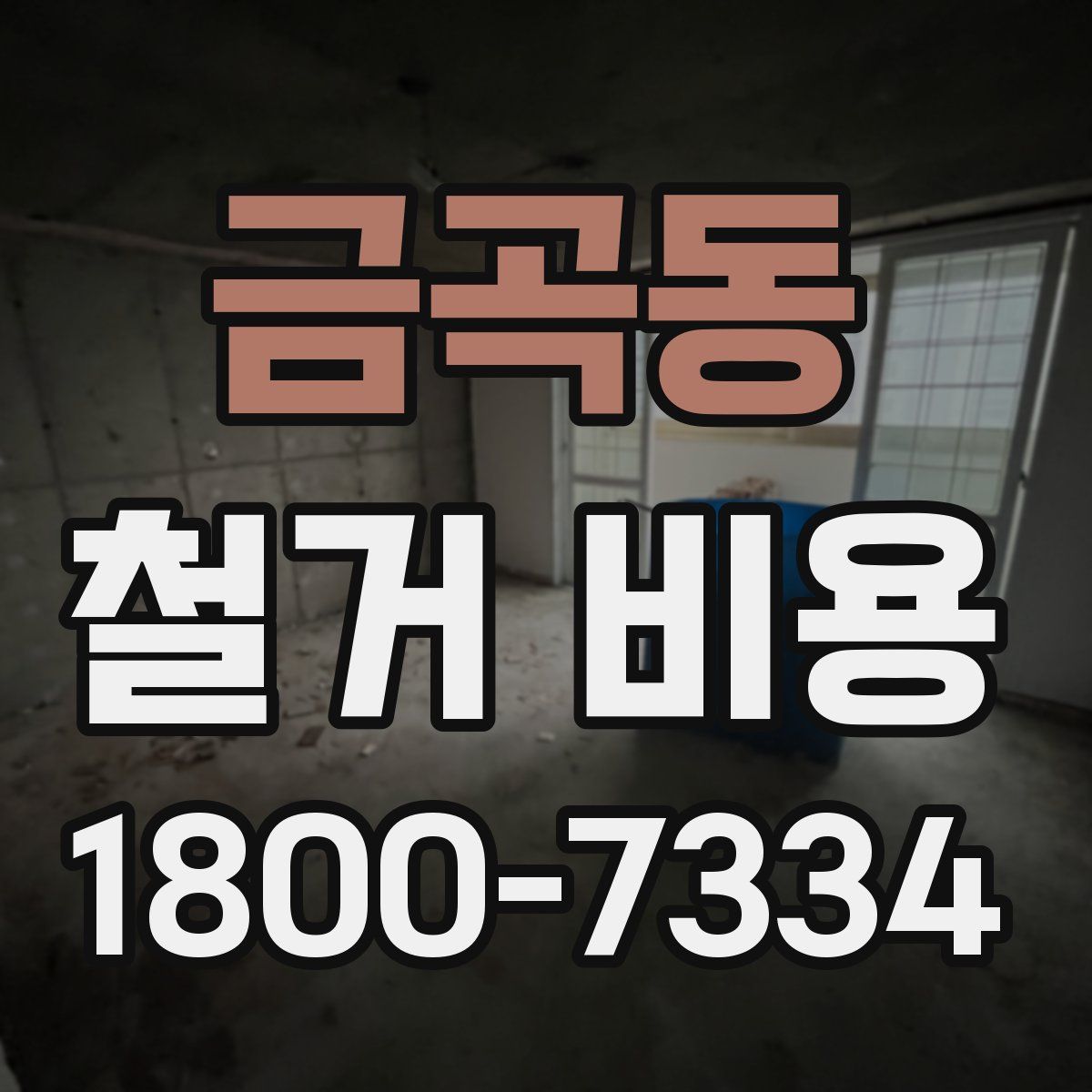 금곡동 철거 비용