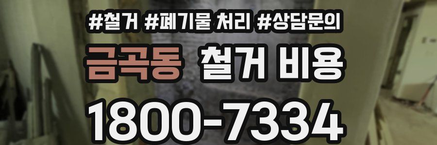 금곡동 철거 비용