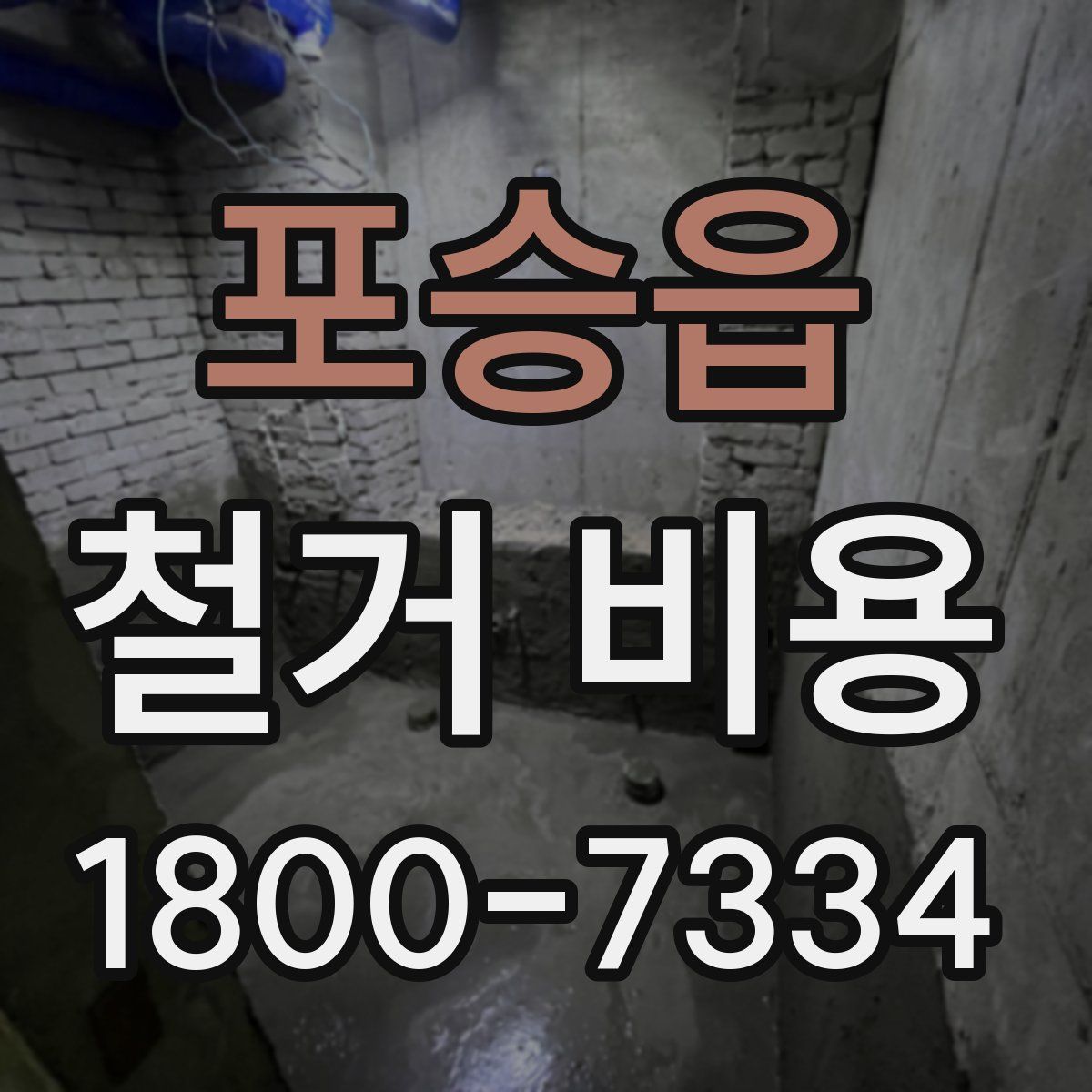 포승읍 철거 비용