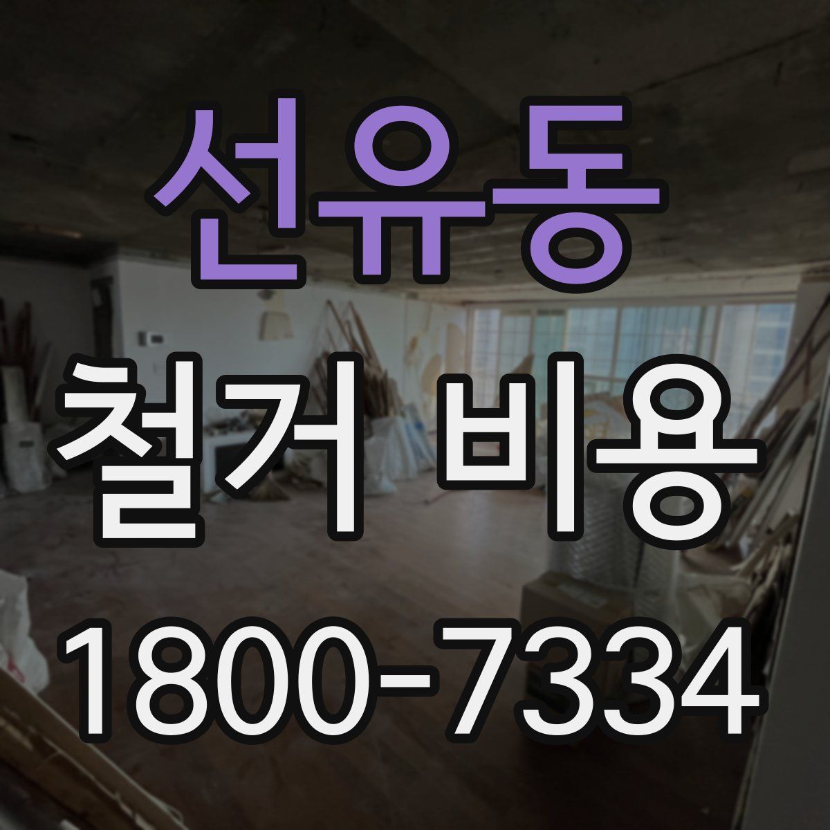 선유동 철거 비용