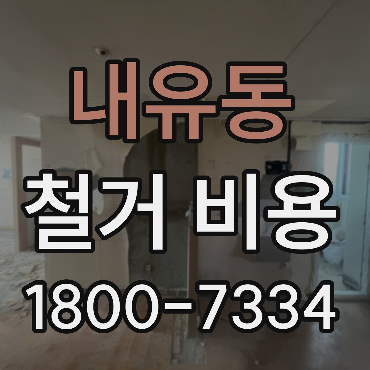 내유동 철거 비용