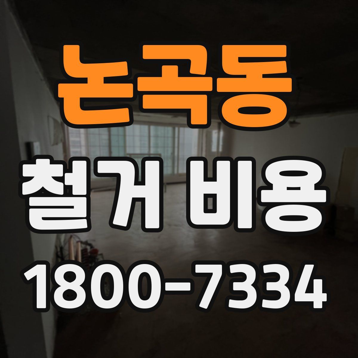 논곡동 철거 비용