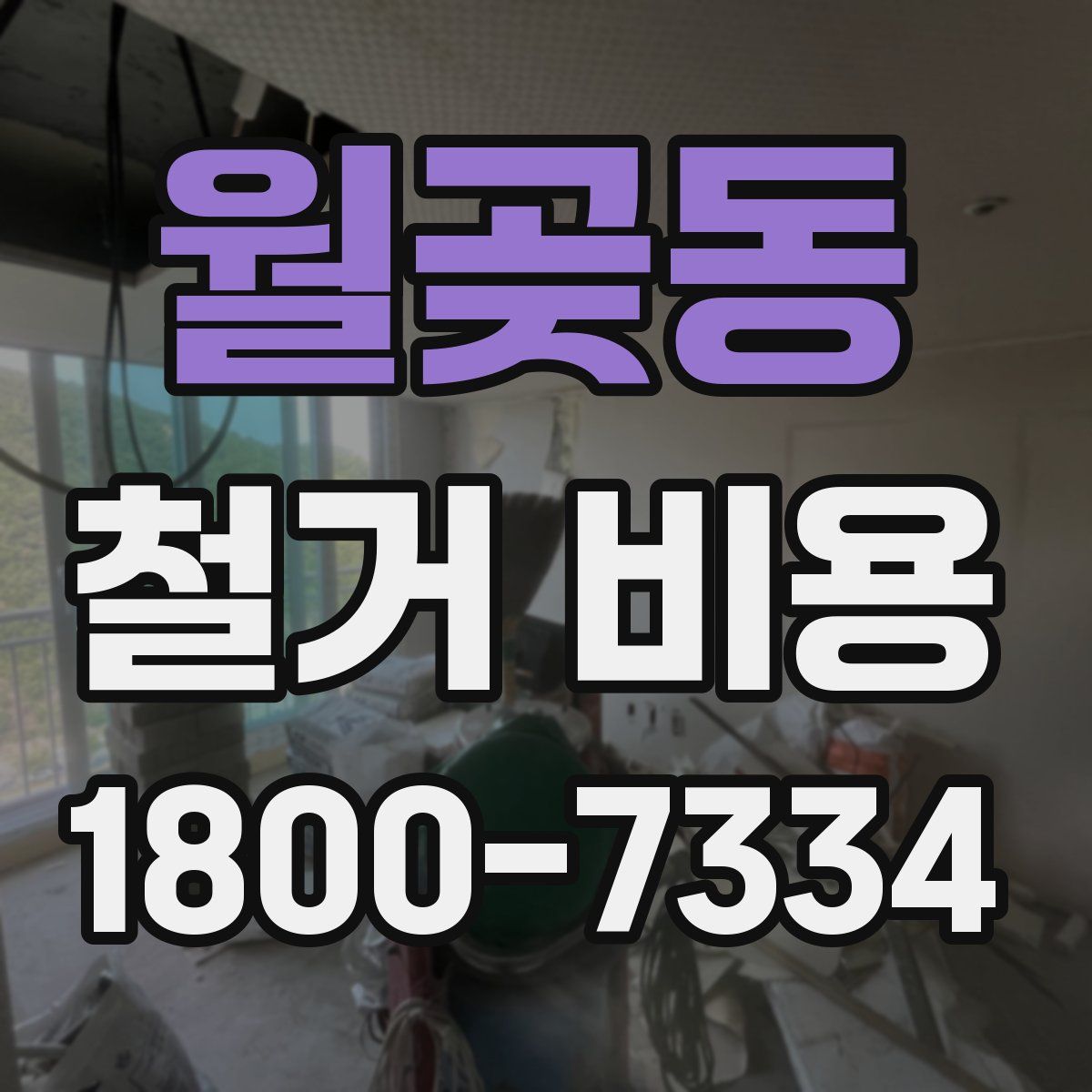월곶동 철거 비용