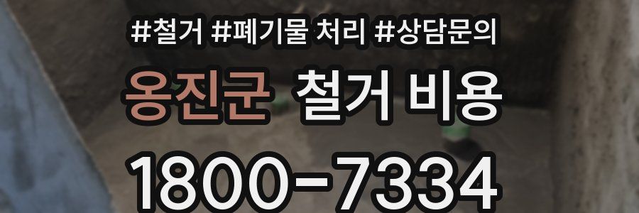 옹진군 철거 비용