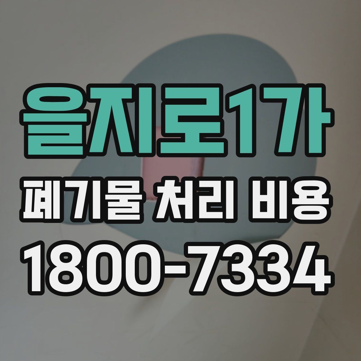 을지로1가 폐기물 처리 비용 문의 전 분류 기준을 정리하는 법