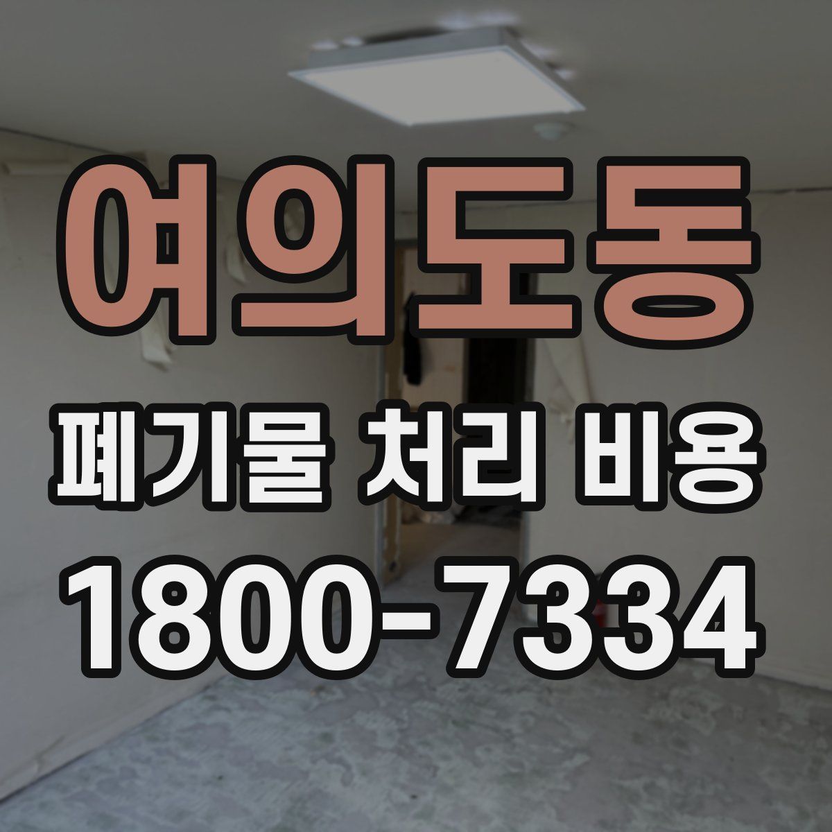 여의도동 폐기물 처리 비용