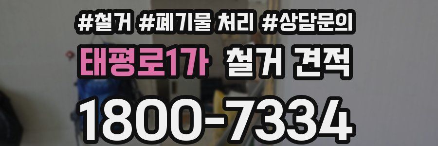 태평로1가 철거 견적