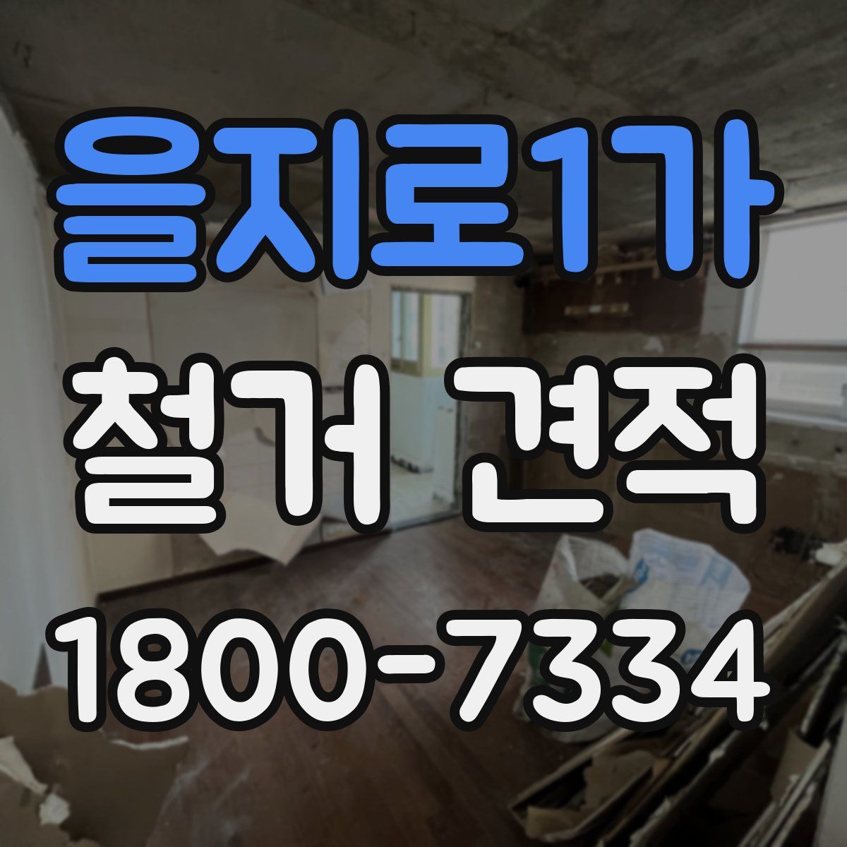을지로1가 철거 견적