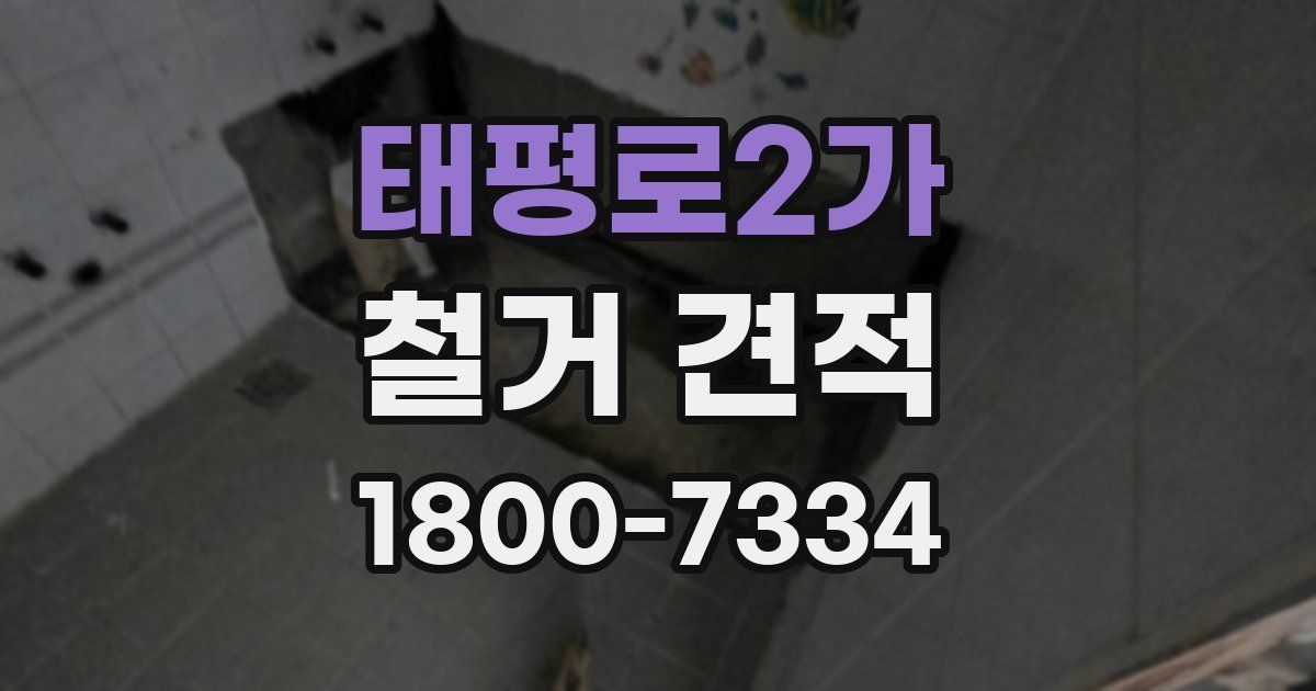 태평로2가 철거 견적