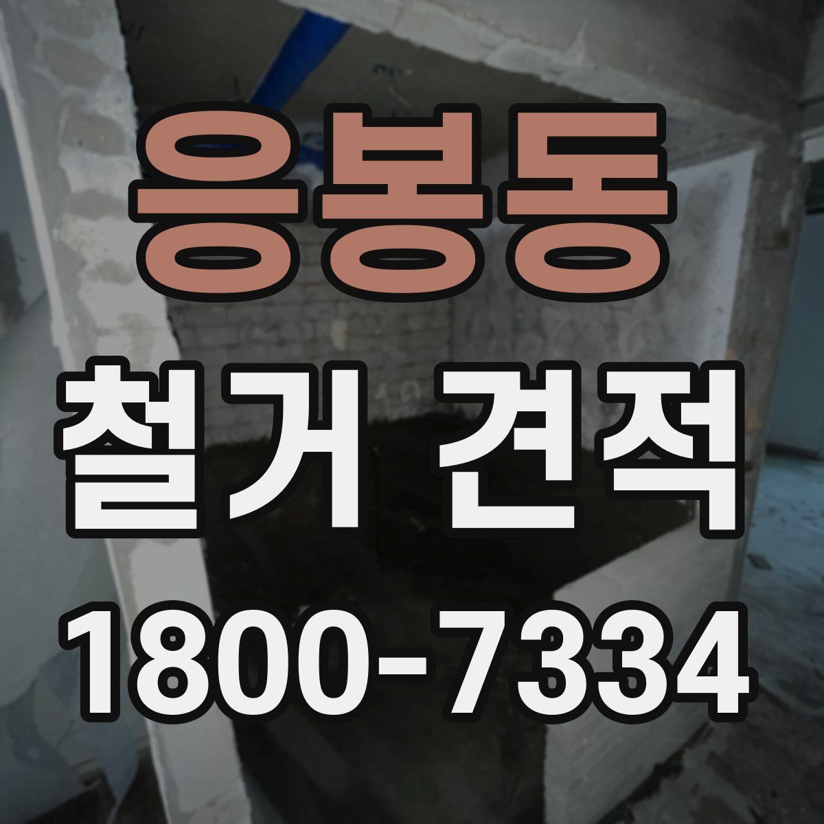 응봉동 철거 견적