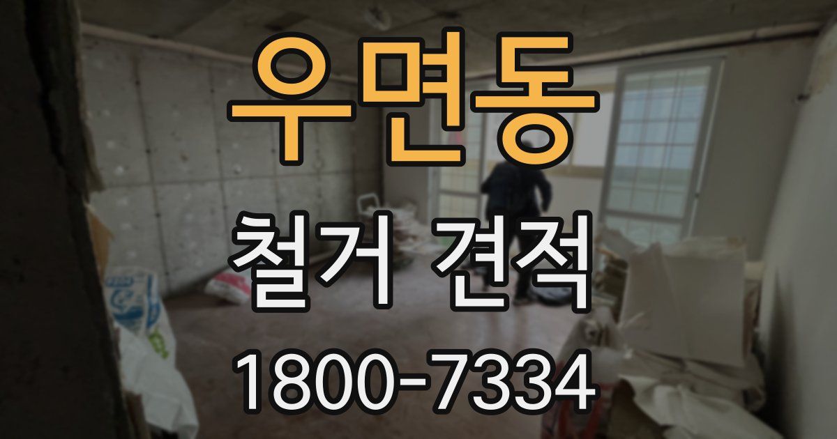 우면동 철거 견적