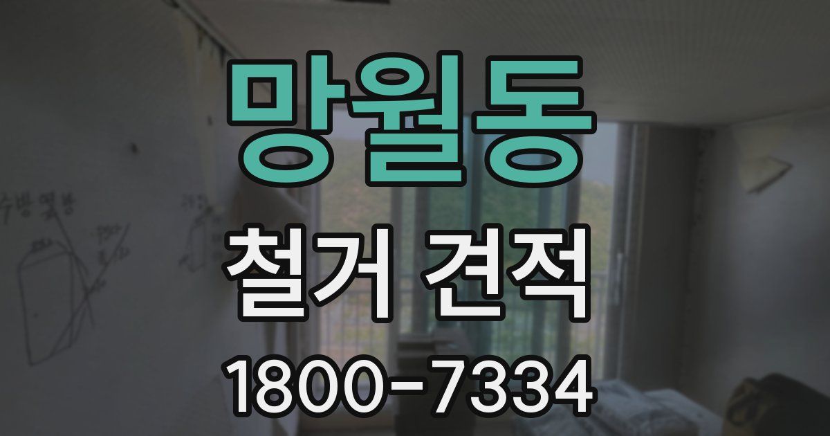 망월동 철거 견적