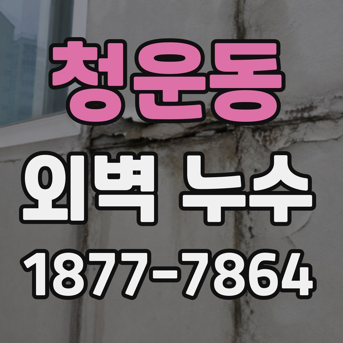 청운동 외벽 누수