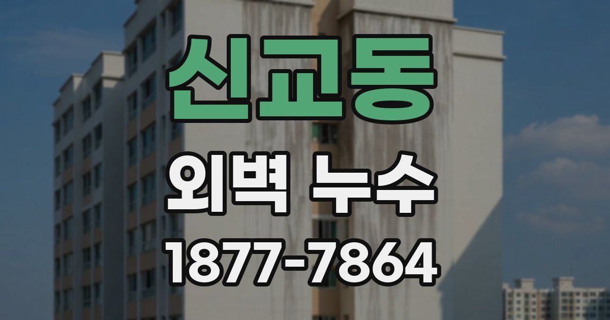 신교동 외벽 누수